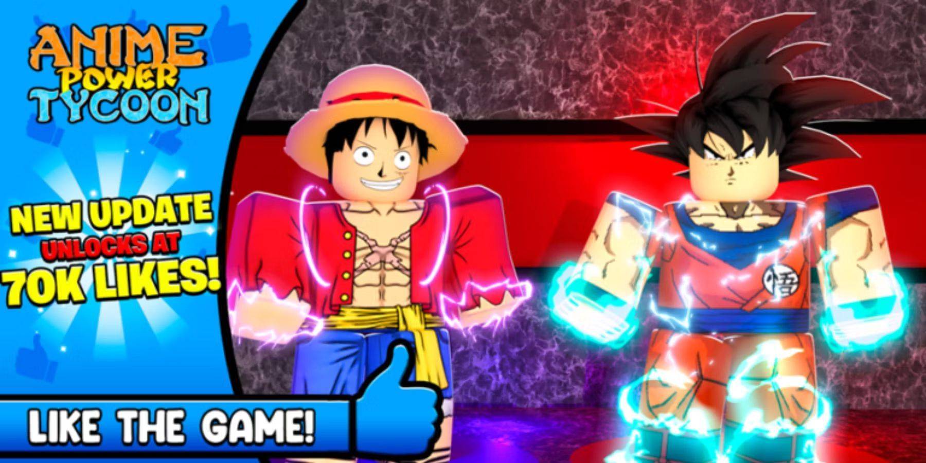 Anime Power Tycoon umfasst lukrative Codes für ein verbessertes Gameplay