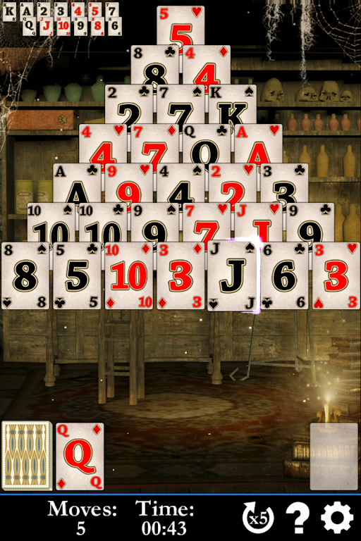 Tripeaks Solitaire - Wizards Capture d'écran 4