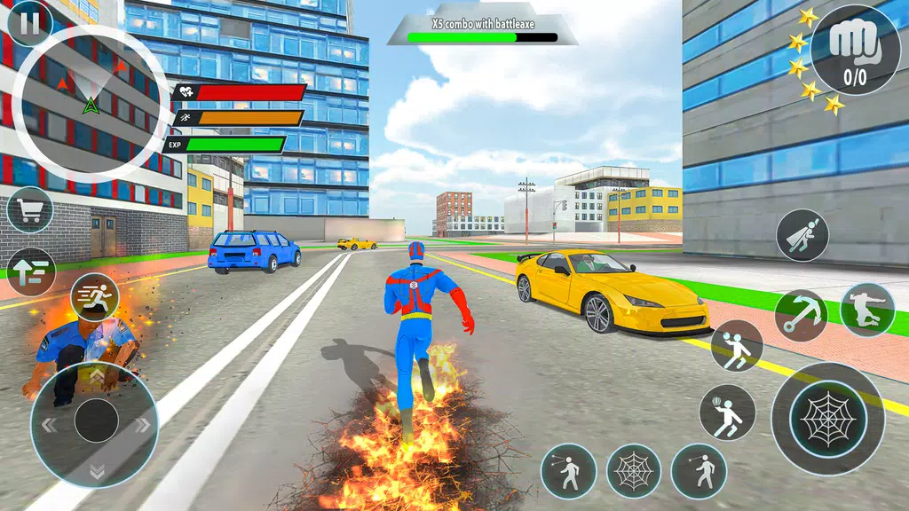 Police Robot Rope Hero Game 3d Captura de tela 1
