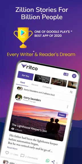 Writco – Reading & Writing App Скриншот 1