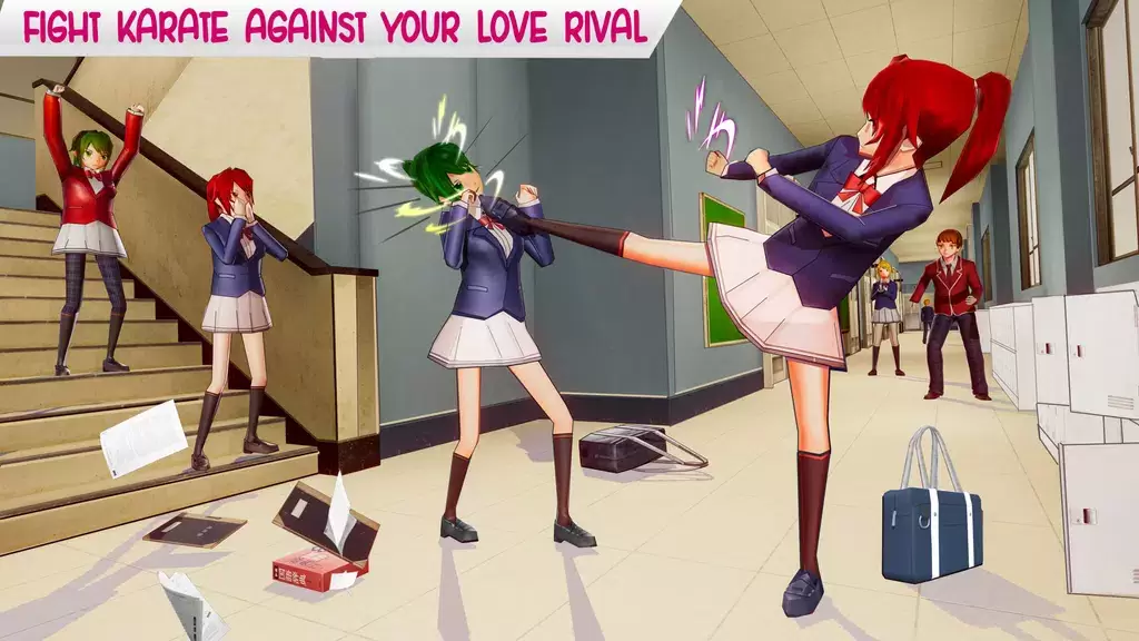 Anime High School Life スクリーンショット 1
