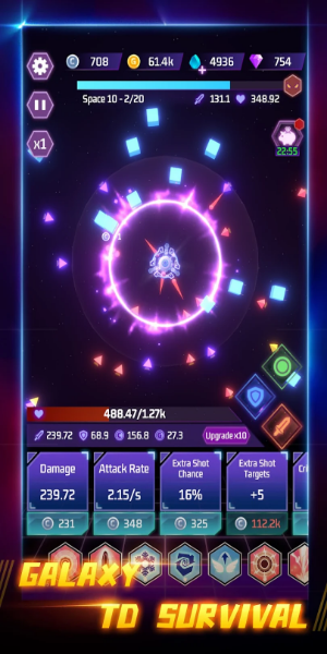 Space Tower - Galaxy Tower TD Mod應用截圖第2張