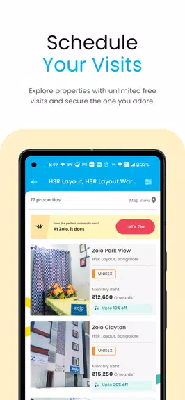 Schermata Zolo Coliving - Rent PG Online 3