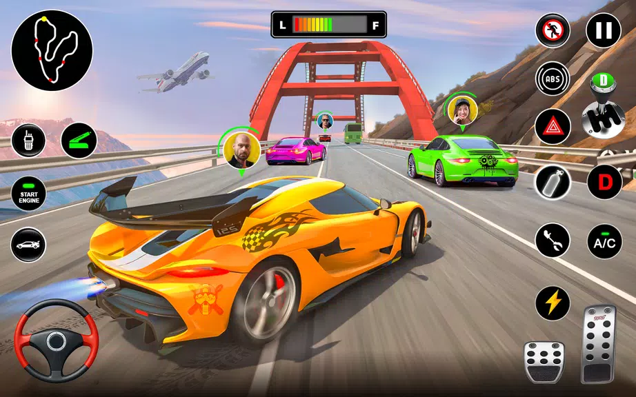 Racing in Highway Car 3D Games 스크린샷 2