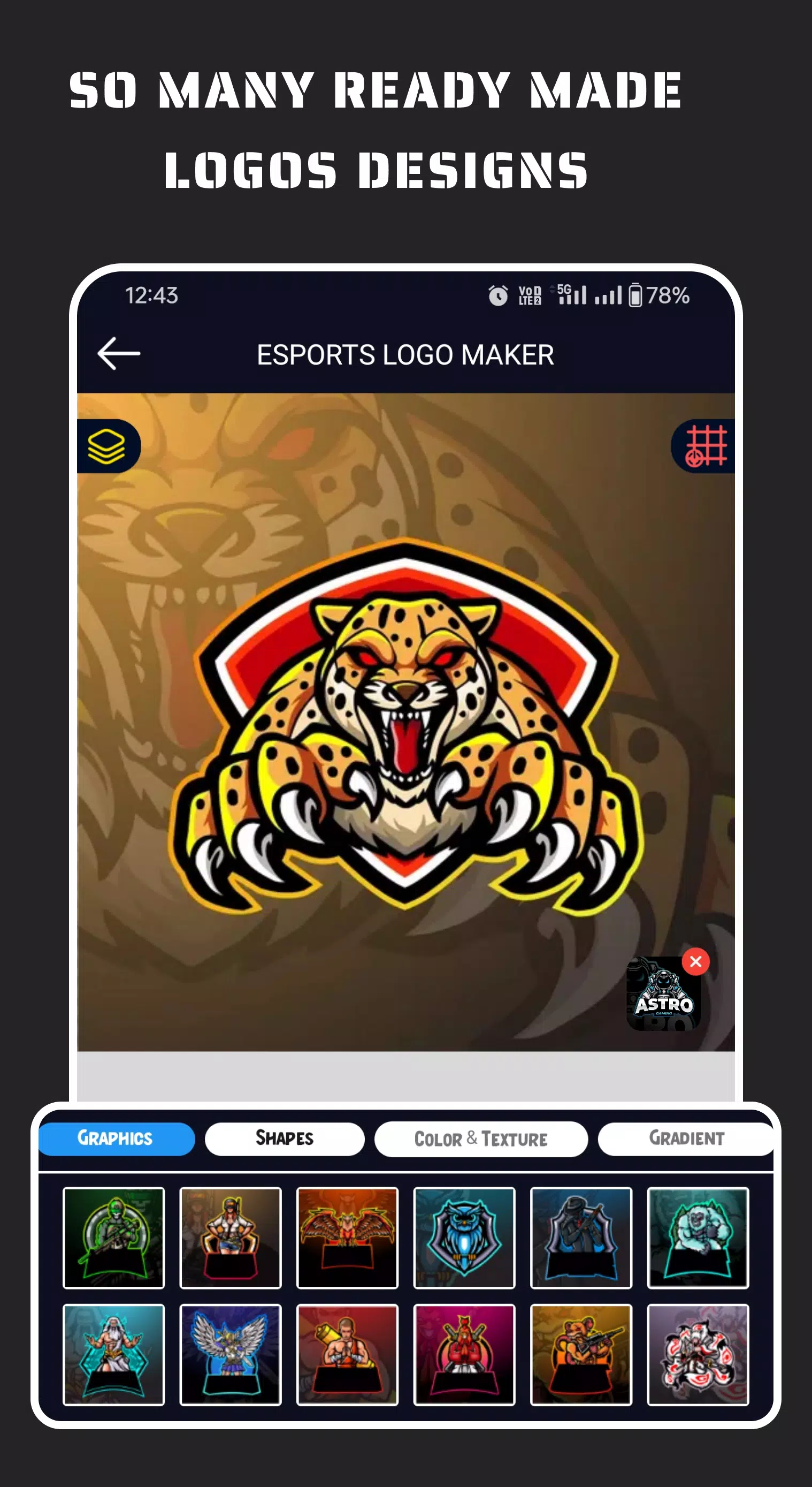 Esportify: Gaming Logo Maker應用截圖第4張