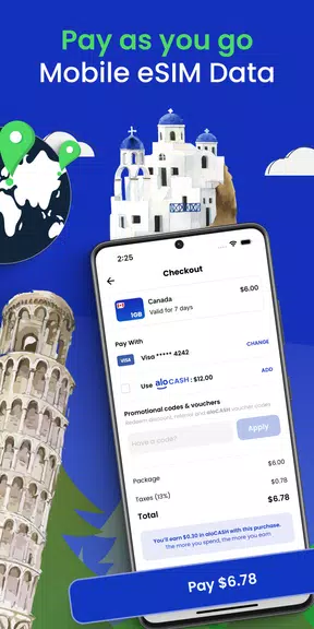 aloSIM - eSIM Travel Sim Card應用截圖第2張