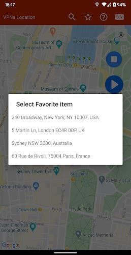 Schermata VPNa - Fake GPS Location Go 4