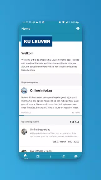 KU Leuven events Tangkapan skrin 1