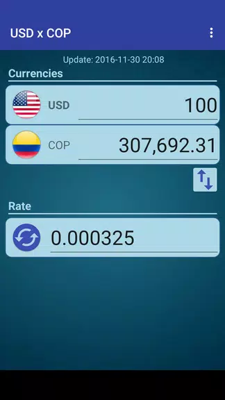 US Dollar to Colombian Peso Captura de tela 1