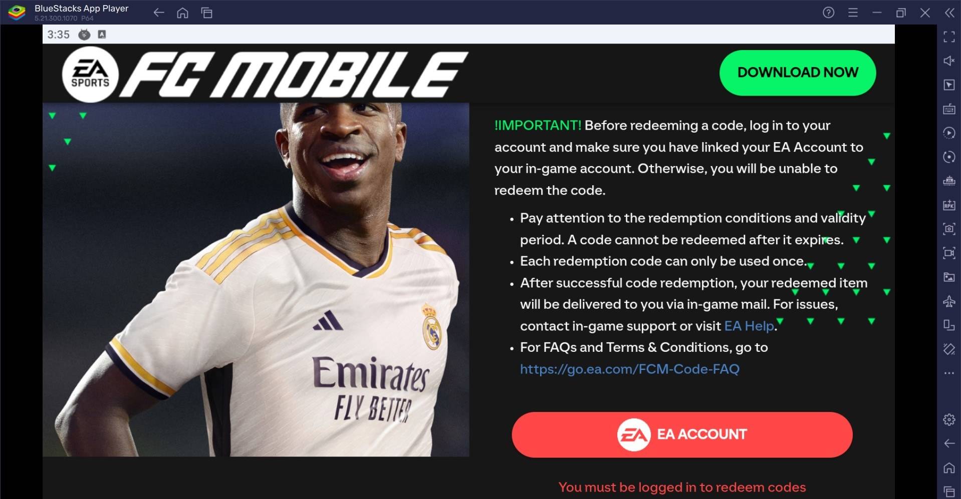 EA SPORTS FC™ Mobile Soccer - Code Redemption