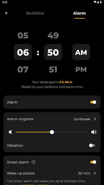 Schermata Sleep Tracker 2