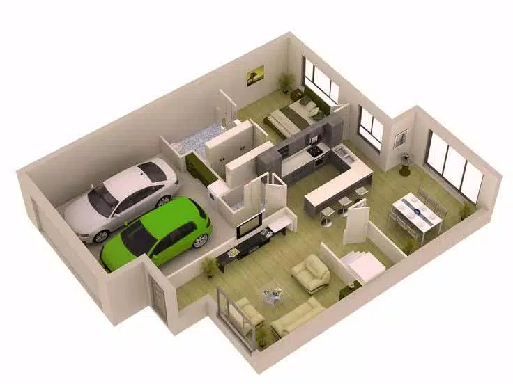 3D small house design スクリーンショット 4