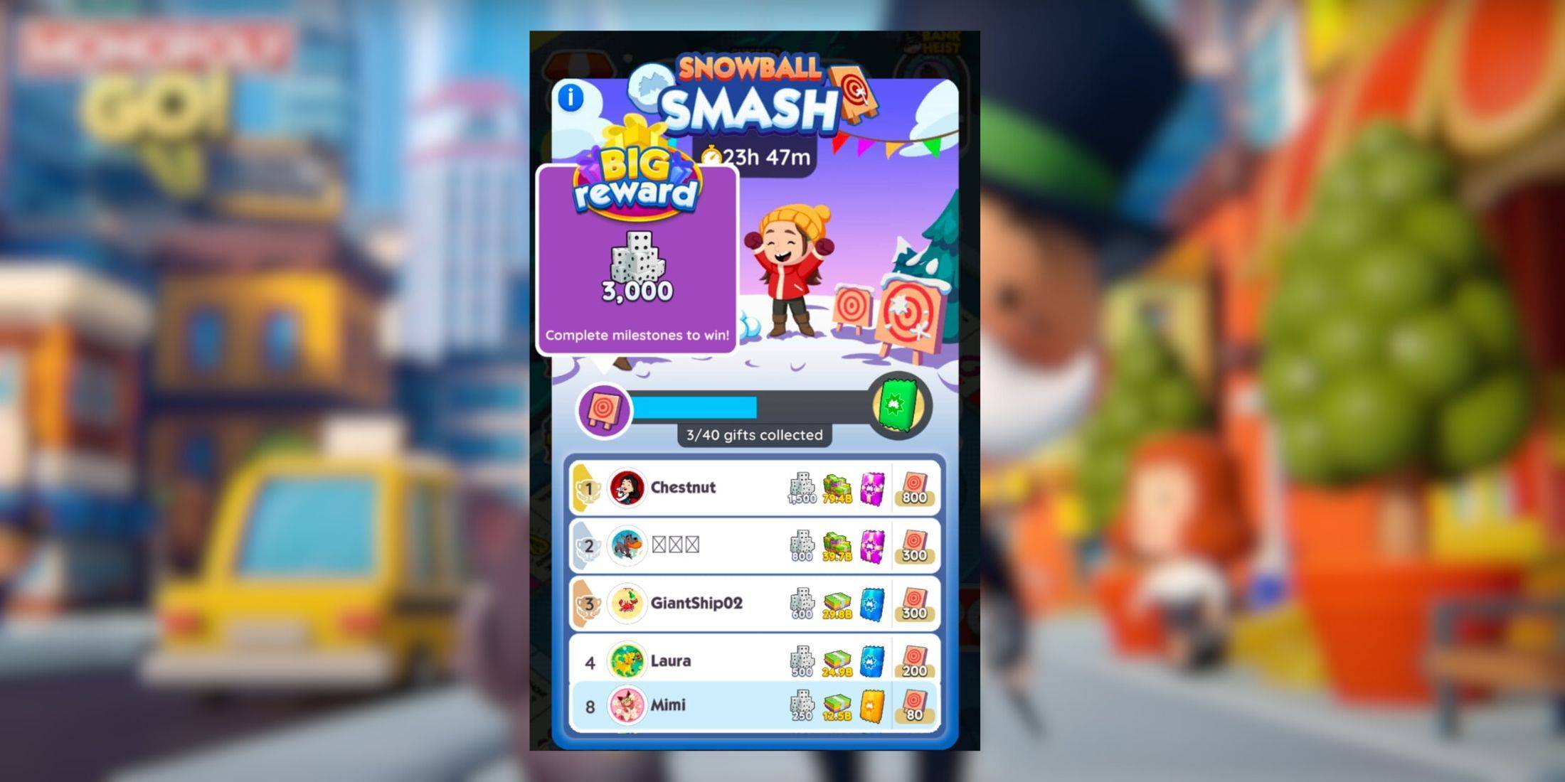 Monopoly GO Launches Snowball Smash Bonanza