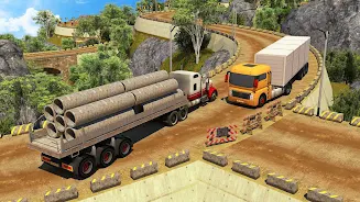 Offroad 18 Wheeler Truck Drivi Tangkapan skrin 4