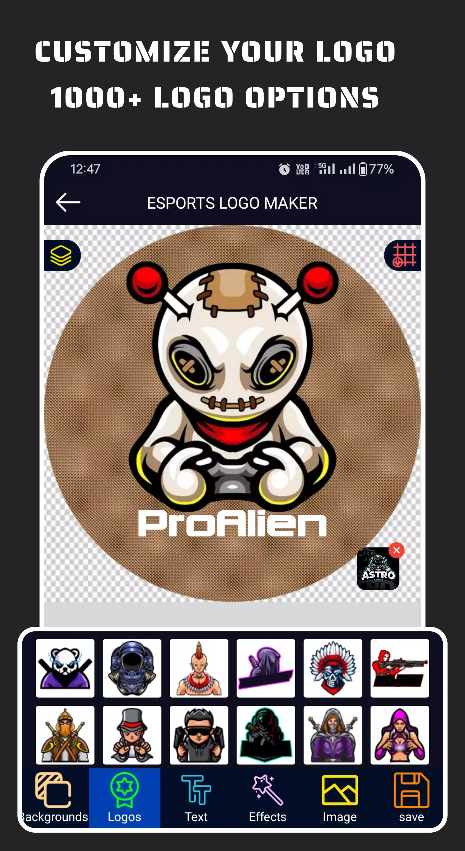 Esportify: Gaming Logo Maker應用截圖第2張