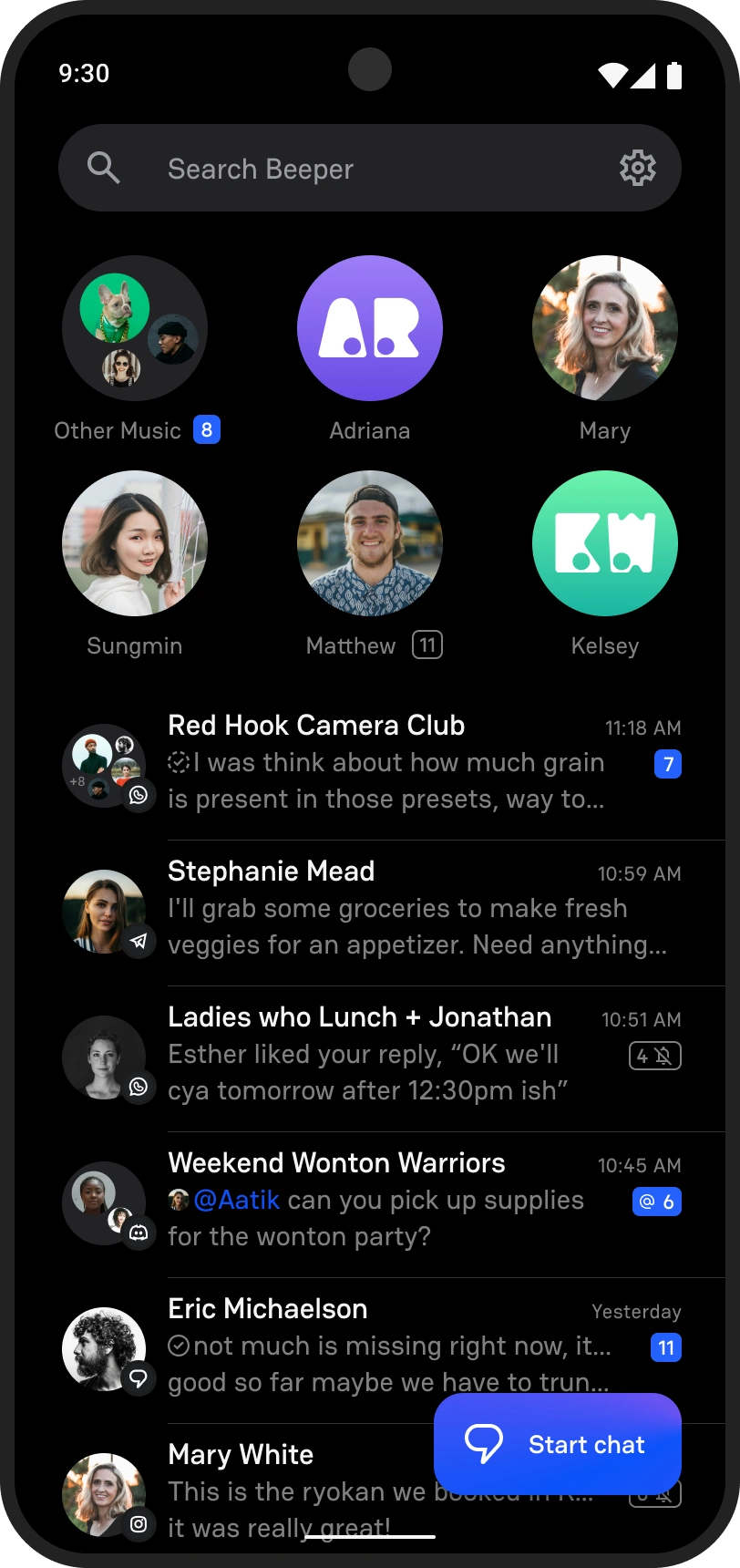 Beeper: Universal Chat Captura de tela 2