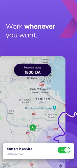 Yassir Driver : Partner app Schermafbeelding 1