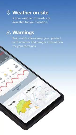 Schermata MeteoSwiss 2