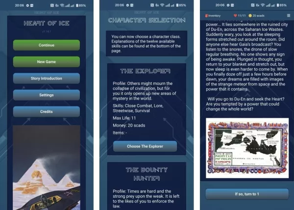 Durch eine gefrorene Welt: Wähle deinen Weg im Herz des Eises