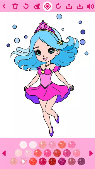 Princess Coloring Book offline應用截圖第2張