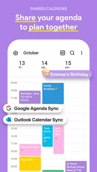 FamilyWall - Organizador Captura de pantalla 1
