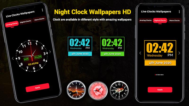 Smart Digital Clock Wallpapers ဖန်သားပြင်ဓာတ်ပုံ 3