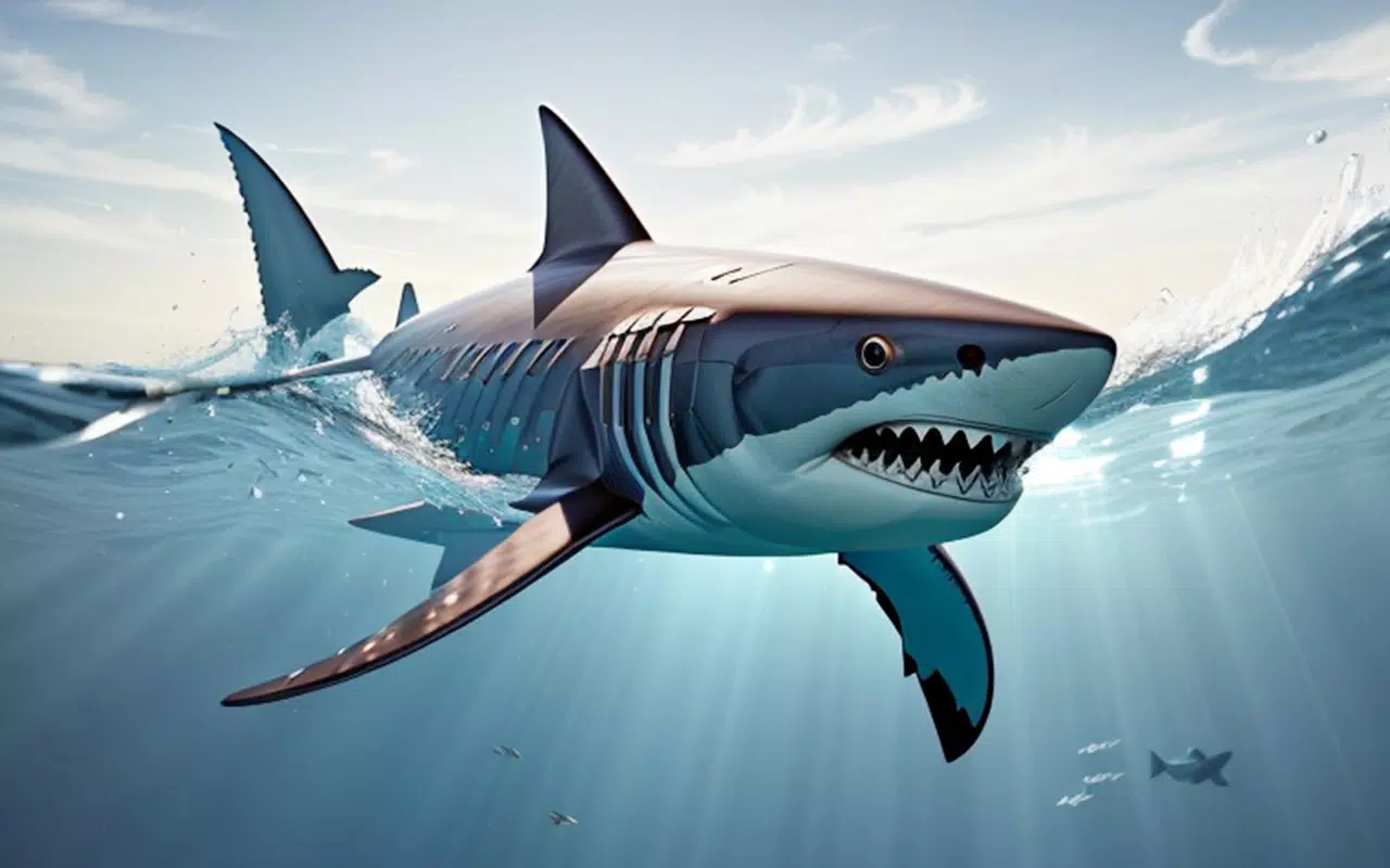 Angry Shark Attack Shark Game Schermafbeelding 1