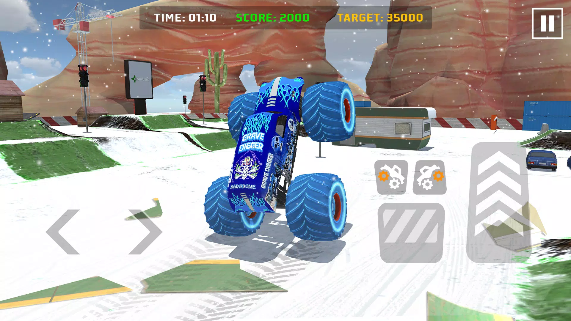 Car Games: Monster Truck Stunt Capture d'écran 1