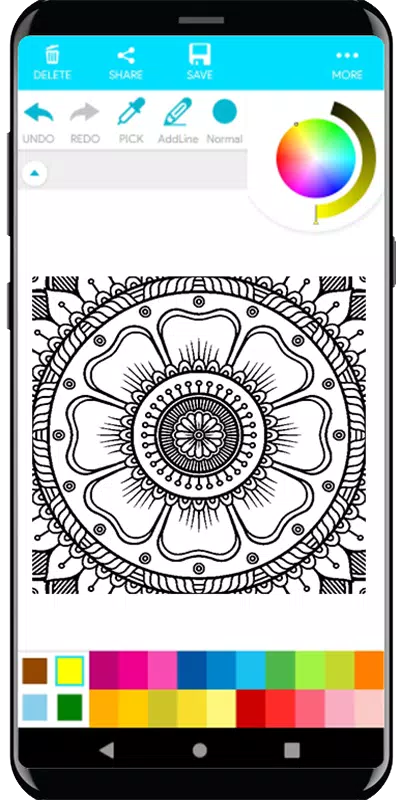 Coloring Mandala Screenshot 2
