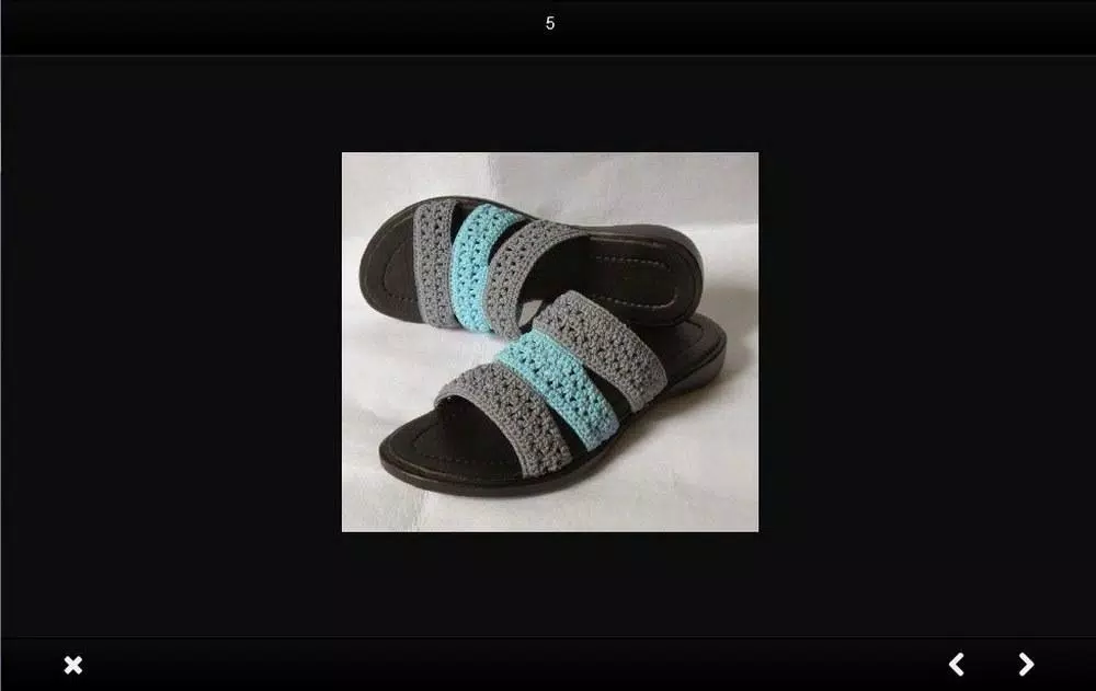 Knitted sandals idea Capture d'écran 4