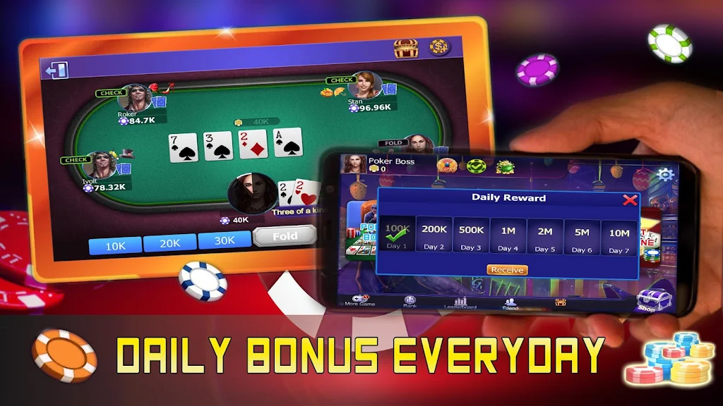 Poker Boss: Texas Holdem Offline Captura de pantalla 2