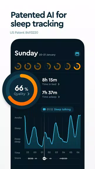 Schermata Sleep Cycle: Sleep Tracker 2