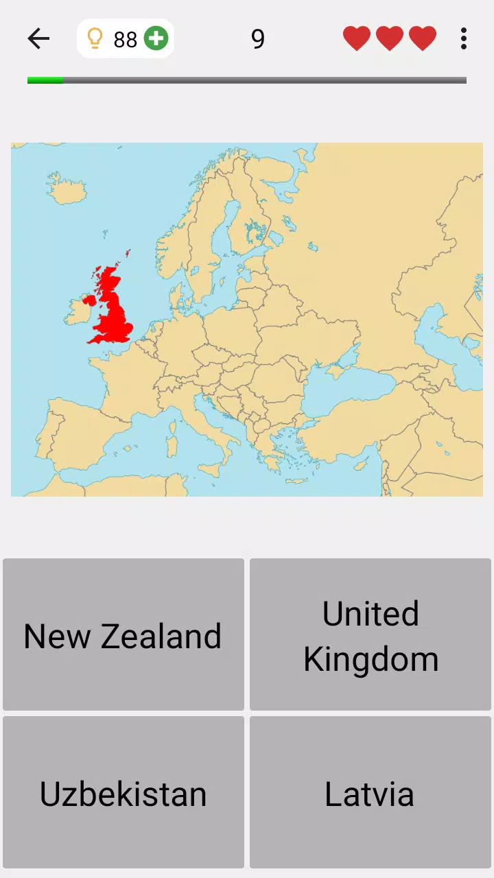 Maps of All Countries Geo-Quiz應用截圖第1張
