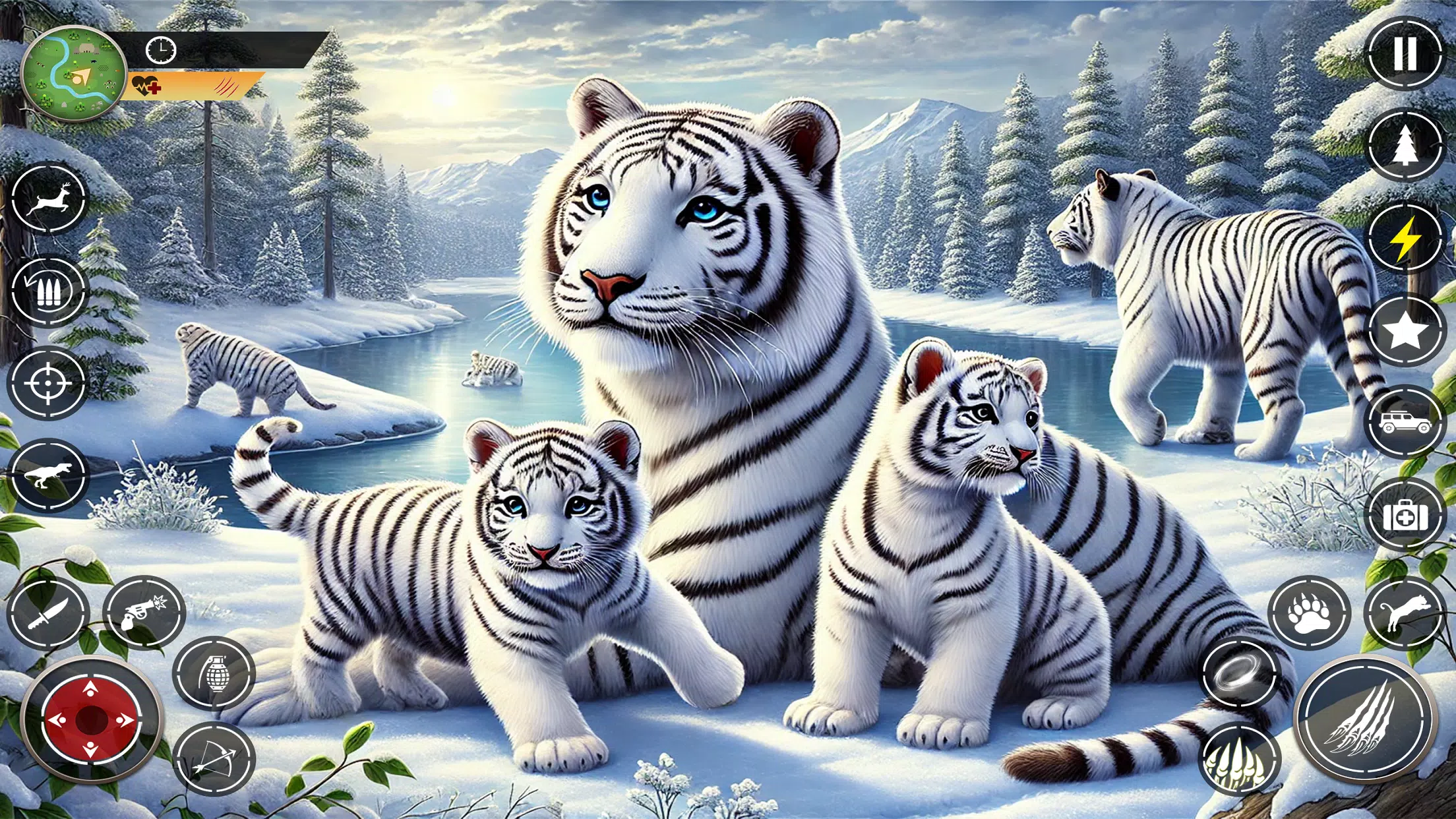 Snow Tiger Family Simulator 3D Скриншот 1