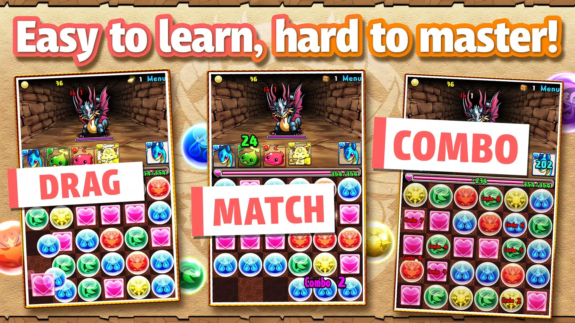 Puzzle & Dragons 스크린샷 2