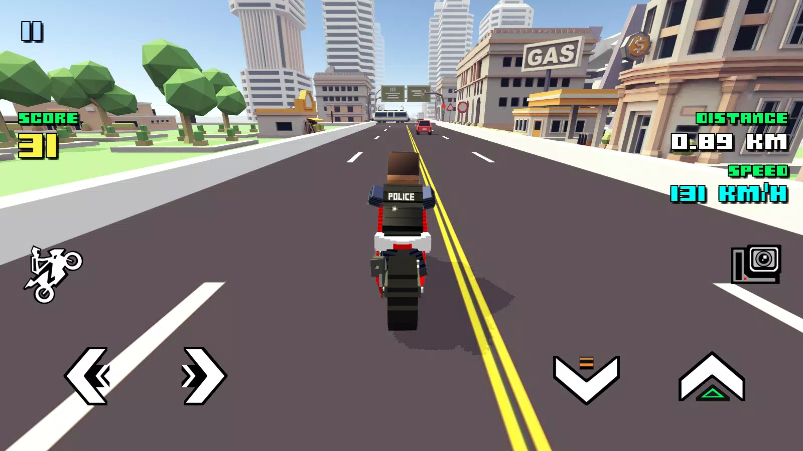 Blocky Moto Racing Captura de pantalla 1