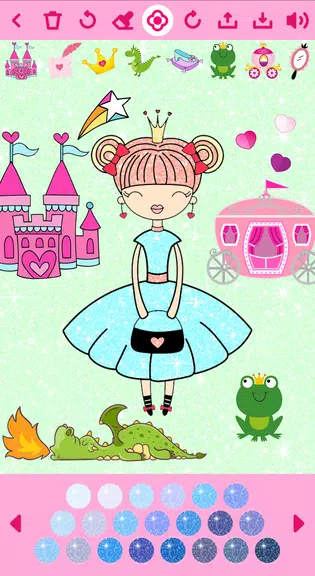 Princess Coloring Book offline應用截圖第4張