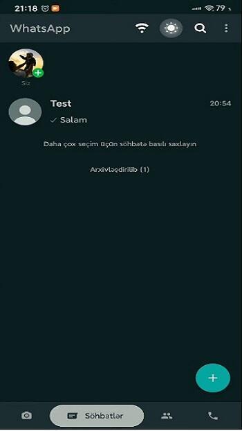 Blue WhatsApp Plus Captura de pantalla 2