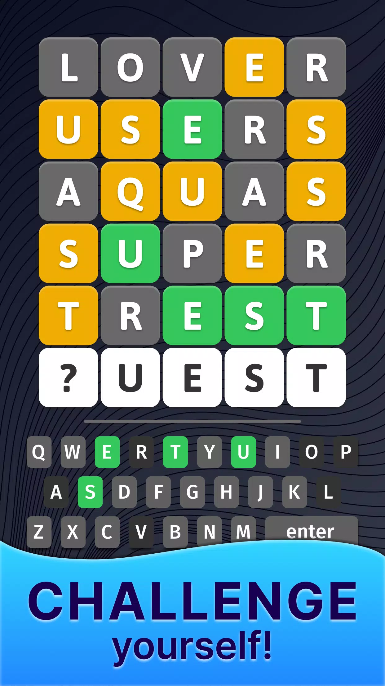 The Hidden Letter Games－Words Capture d'écran 1