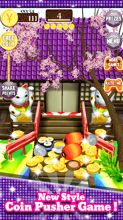 Coin Japan Pusher Fever Mania Capture d'écran 1