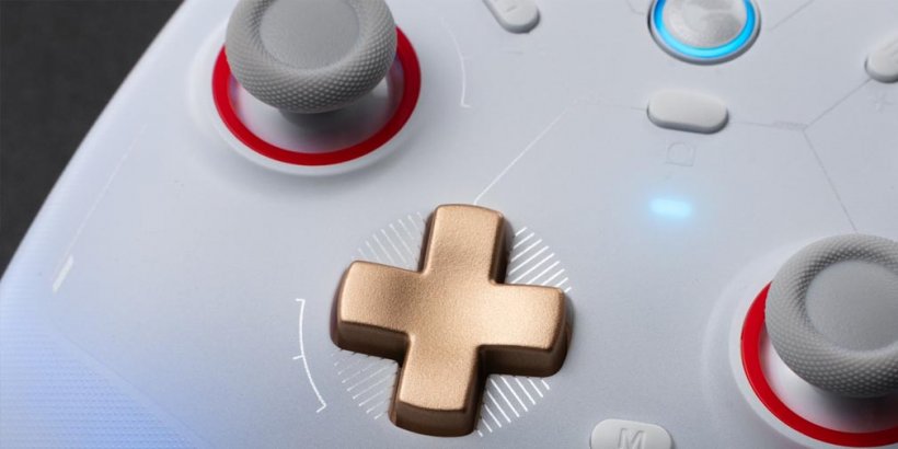 Close-up view of GameSir Cyclone 2 controller buttons showing detailed construction