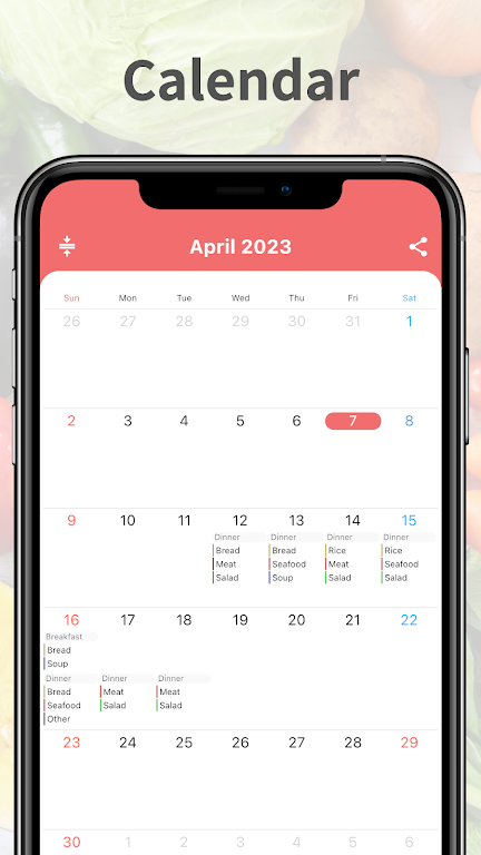 Schermata Daily Meal Planner 1