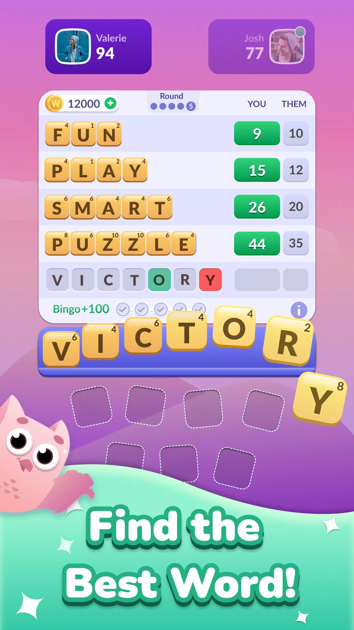 Word Roll - Word Bingo Screenshot 2
