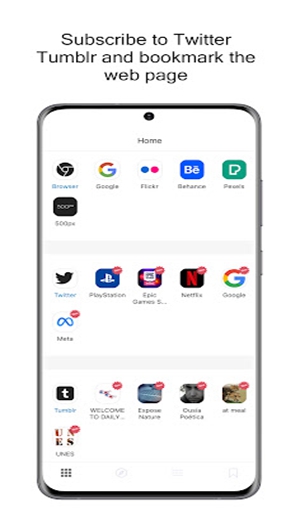 FetcherX Bookmarks (Tumblr Twitter video backup) Captura de pantalla 1