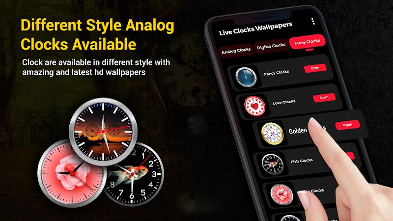 Smart Digital Clock Wallpapers ဖန်သားပြင်ဓာတ်ပုံ 1