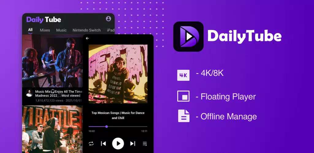 DailyTube Ảnh chụp màn hình 1