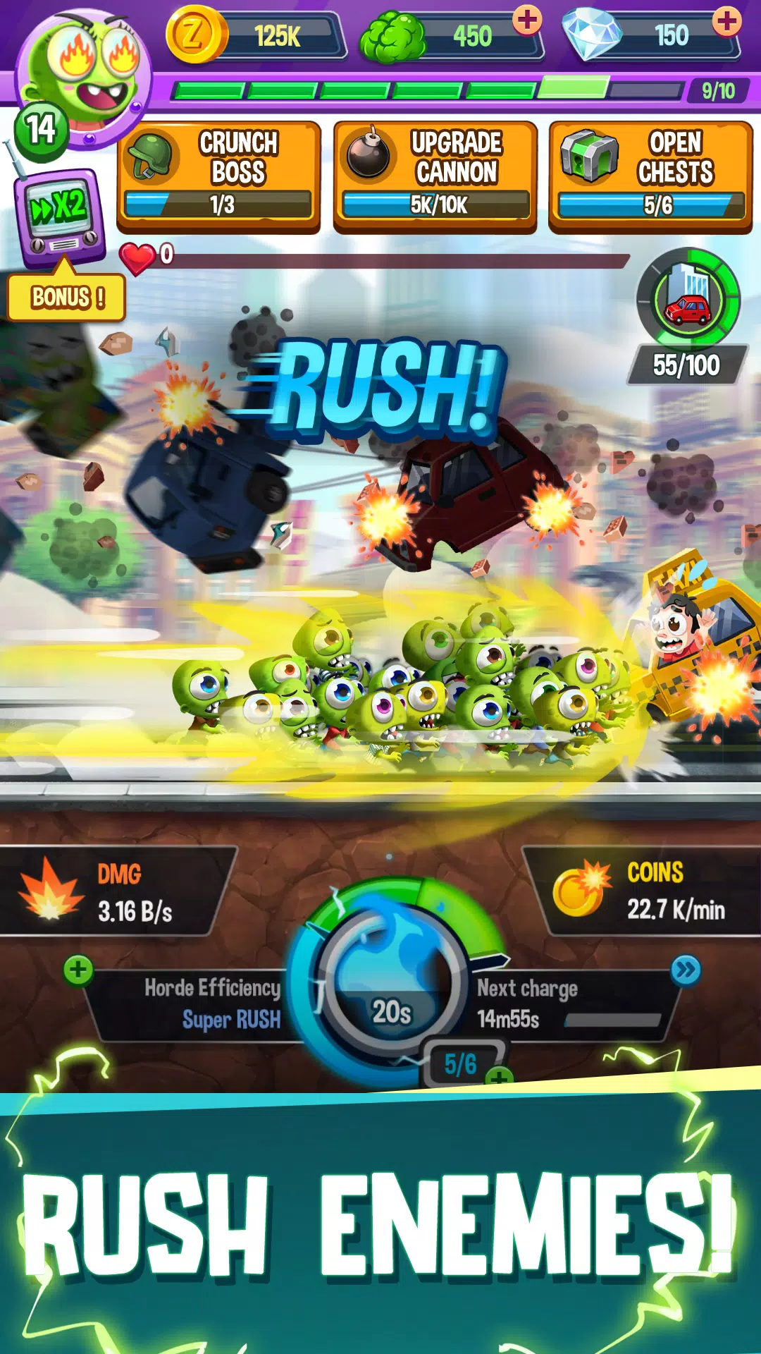 Idle Rush : Zombie Tsunami Captura de pantalla 4