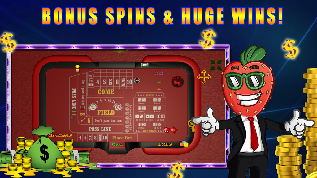Virtuelles Casino - Craps Spiel Online Ảnh chụp màn hình 1