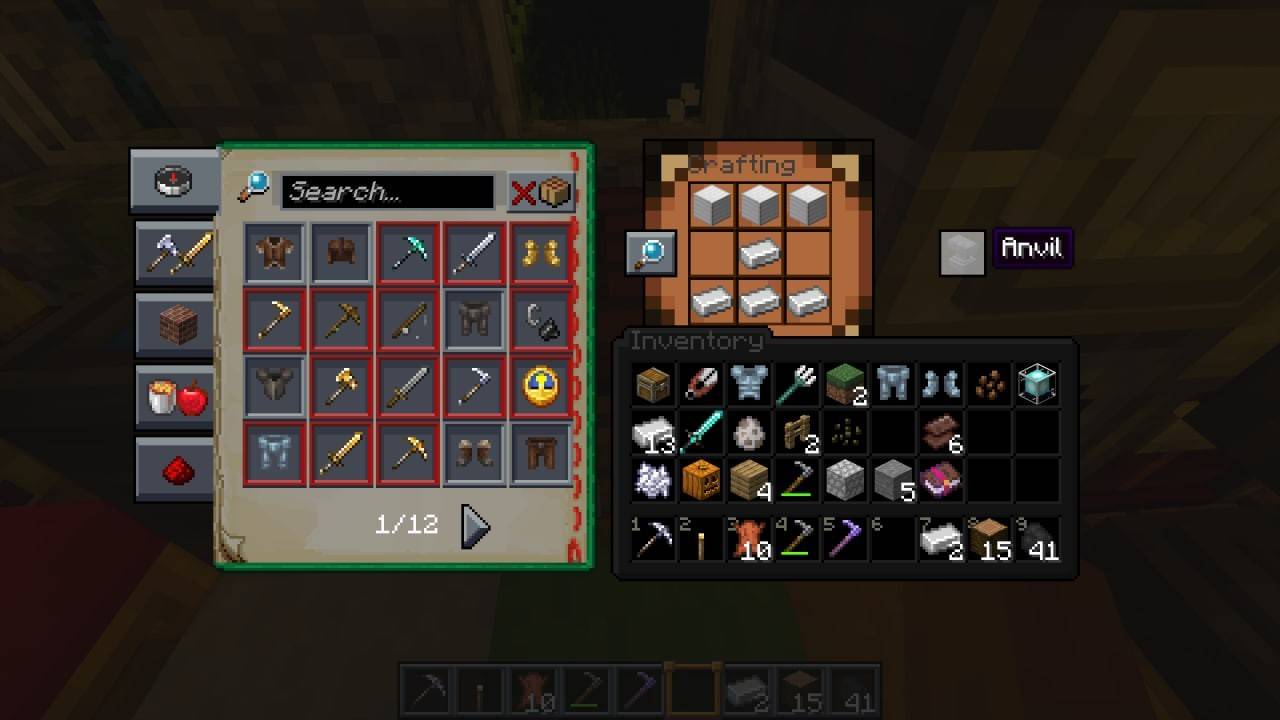 Minecraftでアンビルを作成する方法