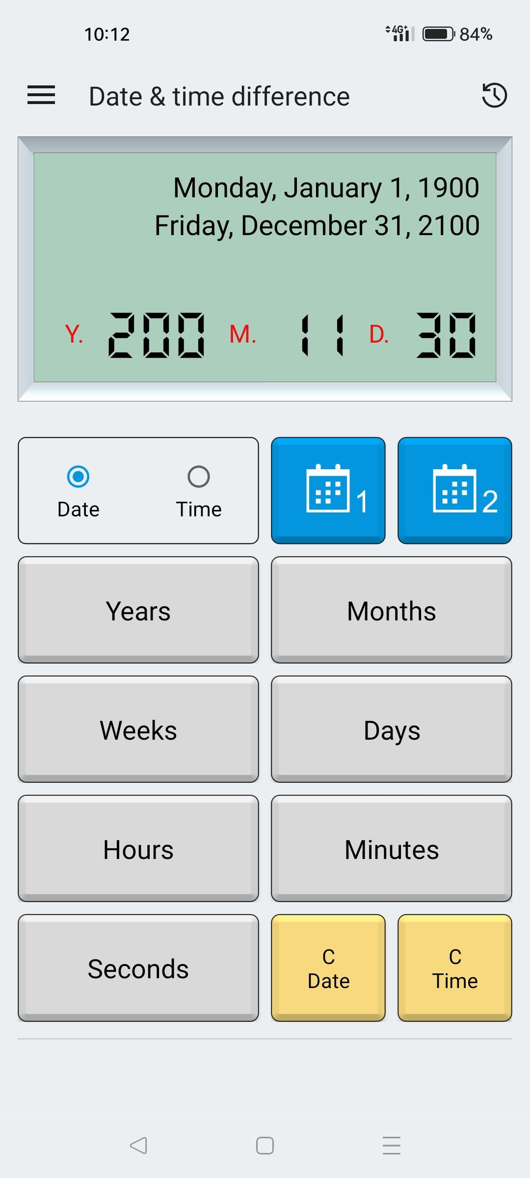 Date & time calculator ဖန်သားပြင်ဓာတ်ပုံ 4
